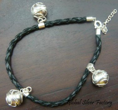 925 Silver Bali Chime Ball Bracelet CH-284-KT