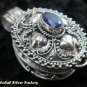 Sterling Silver Amethyst Locket Pendant LP-146-KA