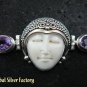 925 Silver Amethyst Goddess Bracelet GDB-675-KT