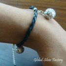 925 Silver Flower Chime Ball Bracelet CH-283-KT