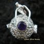 Silver Amethyst Harmony Ball Pendant 16mm HB-278-PS