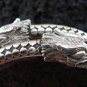 Sterling Silver Double Head Dragon Bangle SBB-295-PS