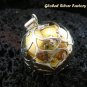 Large 925 Silver & Brass Filigree Chime Ball CH-286-KT