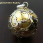 Large 925 Silver & Brass Filigree Chime Ball CH-286-KT