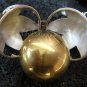 Silver Garnet Leaf Harmony Ball Pendant 25mm HB-240-KT