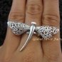 Adjustable Sterling Silver Dragonfly Ring SR-120-KT