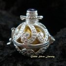 Silver Amethyst Harmony Ball Pendant 18mm HB-274-PS