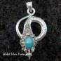 Sterling Silver & Opal Snake Pendant SP-366-NY