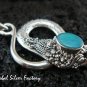 Sterling Silver & Opal Snake Pendant SP-366-NY