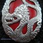 925 Silver Dragon & Red Coral Pendant SP-346-KT