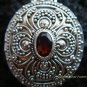 925 Silver & Garnet Oval Locket Pendant LP-176-KT