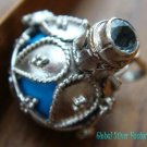 925 Silver & Topaz Blue Harmony Ball Pendant HB-254-KT