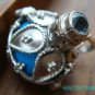 925 Silver & Topaz Blue Harmony Ball Pendant HB-254-KT