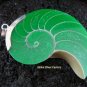 925 Silver Green Nautilus Shell Pendant SP-371-KT