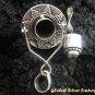 Silver Garnet Essential Oil Bottle Pendant PP-316-KA