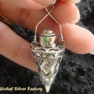 Silver Garnet Essential Oil Bottle Pendant PP-316-KA