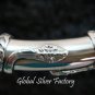 Sterling Silver Snake Design Bangle SBB-296-PS