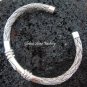 Sterling Silver Snake Design Bangle SBB-296-PS