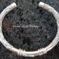 Sterling Silver Snake Design Bangle SBB-296-PS