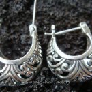 Handcrafted Silver Hoop Earrings SE-115-KT