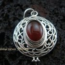 Sterling Silver Amber Gemstone Pendant SP-378-KT