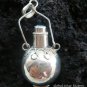 Sterling Silver Blue Topaz Perfume Bottle Pendant PP-132-KA