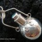 Sterling Silver Blue Topaz Perfume Bottle Pendant PP-132-KA
