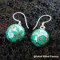 925 Silver & Blue Chime Ball Earrings CBE-132-KA