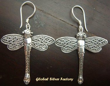 Sterling Silver Dragonfly Earrings SE-130-KT