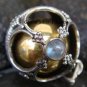 925 Silver Rainbow Moonstone Chime Ball Pendant CH-118-KT