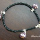 925 Silver Purple Filigree Chime Ball Bracelet CH-279-KT