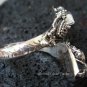 925 Silver Amethyst Double Snake Head Ring RI-156-KT
