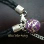 925 Silver Purple Chime Ball Bracelet CH-273-KT