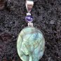 925 Silver Lady Cameo Labradorite Pendant SP-352-KT