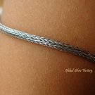 Sterling Silver 2MM Dragon Bone Bracelet SBB-236-KT