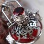925 Silver Garnet Harmony Chime Ball Pendant HB-128a-KT