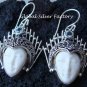 Sterling Silver Blue Topaz Goddess Earrings GDE-425-PS