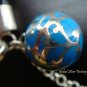 925 Silver Blue Filigree Chime Ball Bracelet CH-269-KT