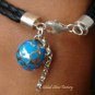 925 Silver Blue Filigree Chime Ball Bracelet CH-269-KT
