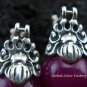 925 Silver Syntethic Purple Bead Earrings SJ-205-KT