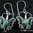 925 Silver Turquoise Butterfly Earrings ER-435-IKP