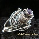 925 Silver & Amethyst Perfume Pendant PP-322-GSF