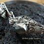 Sterling Silver Two Head Labradorite Snake Bangle SBB-221-KA