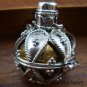 925 Silver & Topaz Leaf Harmony Ball Pendant HB-253-KT