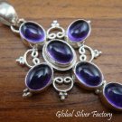 925 Silver Amethyst Cross Pendant SP-292-NY