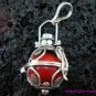 Silver Onyx Marquise Design Harmony Ball Pendant 12mm HB-220-KA