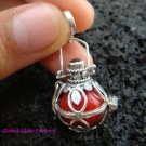 Silver Onyx Marquise Design Harmony Ball Pendant 12mm HB-220-KA