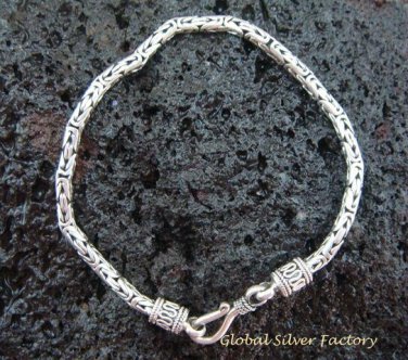 925 Silver 2.5MM Borobudur Bracelet SBB-303-KA