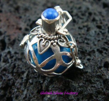 925 Silver Lapis Lazuli Harmony Ball Pendant HB-117-KT