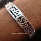 Men's Sterling Silver 10MM Woven Chain Bracelet MJ-121-PS